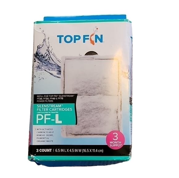 5/$13 Top Fin Silenstream PF-L Refill for PF20, PF30, PF40 & PF75 Power Filters - Picture 2 of 8
